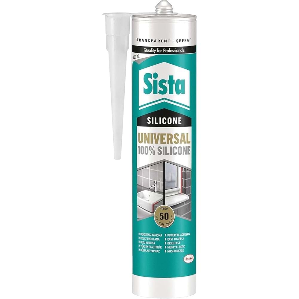 Sista Üniversal Silikon 280 ml...Şeffaf