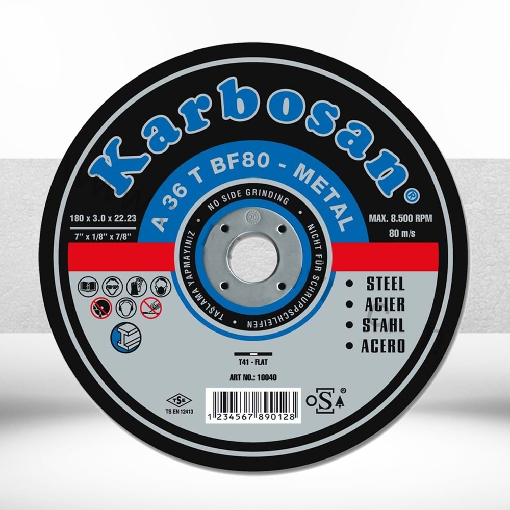 KARBOSAN 230*3,0 METAL KESİCİ