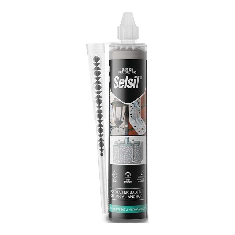 SELSİL 2K POLYESTER BAZLI KİMYASAL DUBEL 300 ML