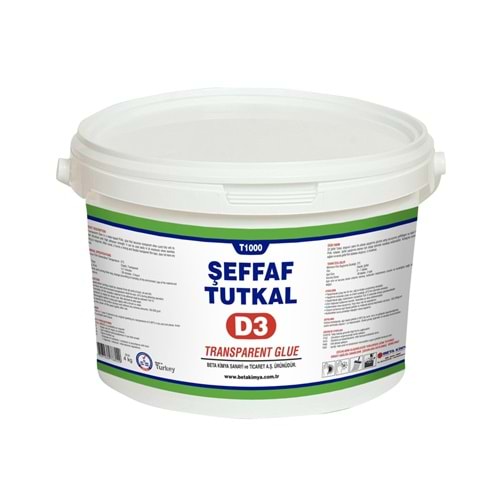 APEL T1000 D3 ŞEFFAF TUTKAL 4 KG