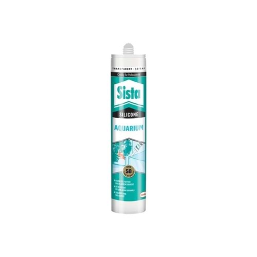 SİSTA AKVARYUM SİLİKONU ŞEFFAF 280 ML