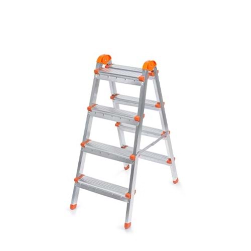 PROFİL ÇİFT ÇIKIŞLI MERDİVEN 4+4 BASAMAK GI 200