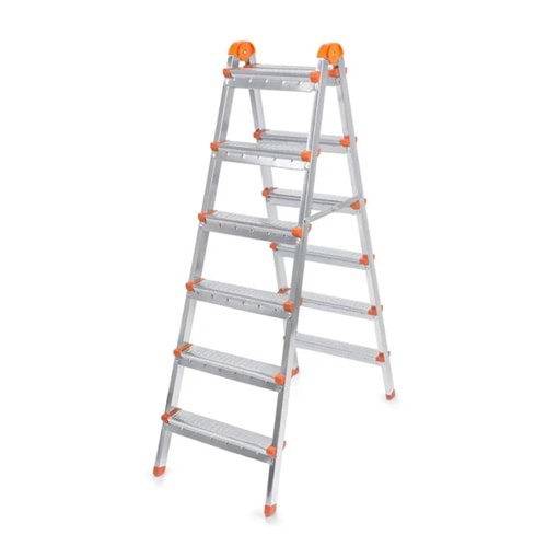 PROFİL ÇİFT ÇIKIŞLI MERDİVEN 6+6 BASAMAK GI 200