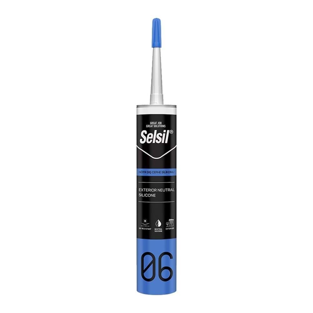 SELSİL DIŞ CEPHE NÖTR SİLİKON 300 ML SİYAH
